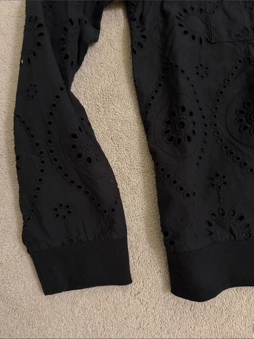 Maurices black eyelet